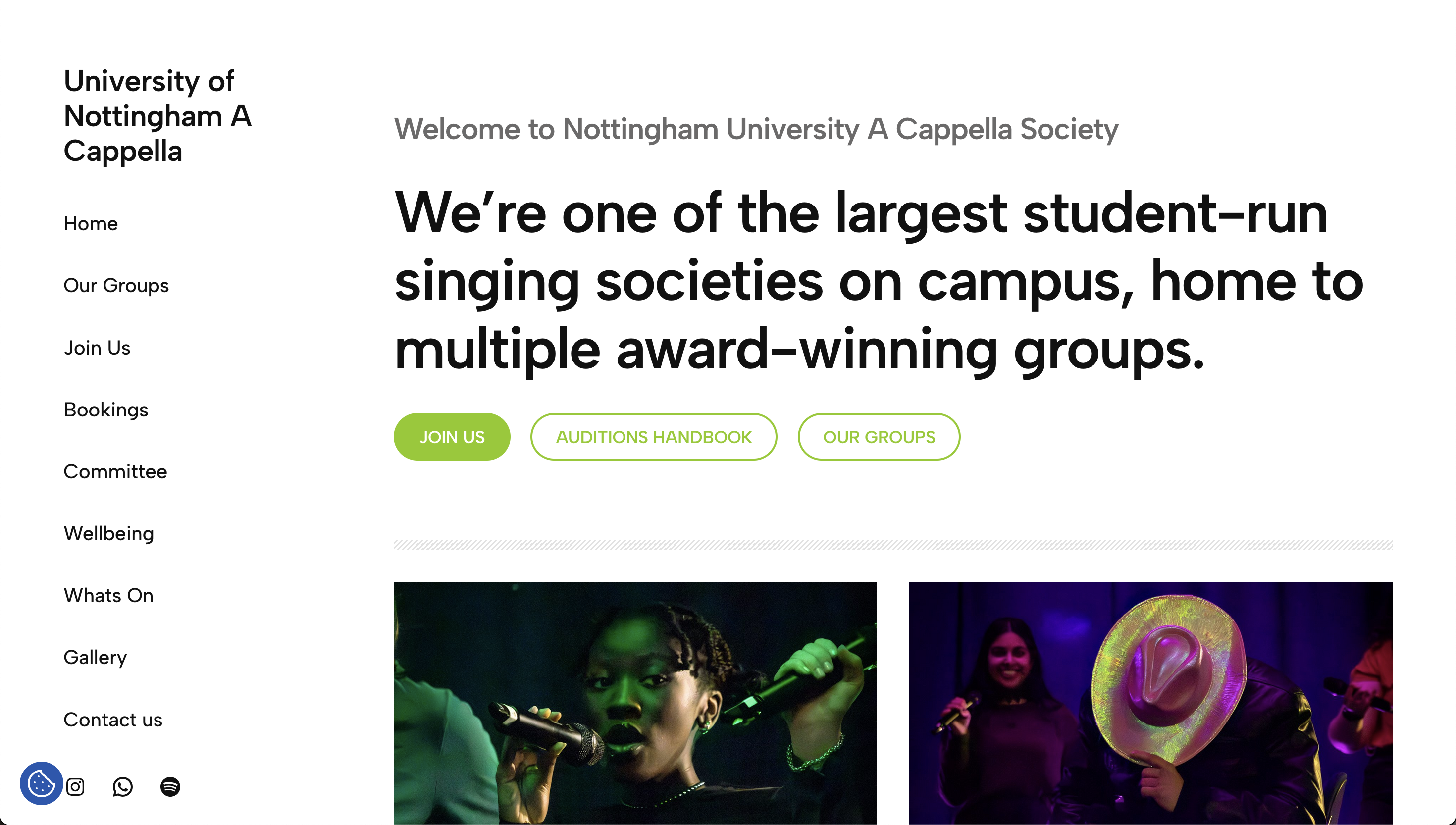 Nottingham A Cappella Website